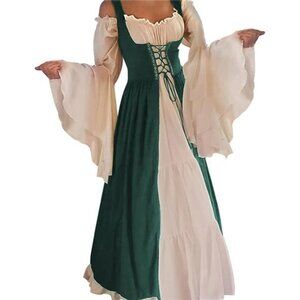 Womens's Medieval Renaissance Costume Cosplay Over Dress